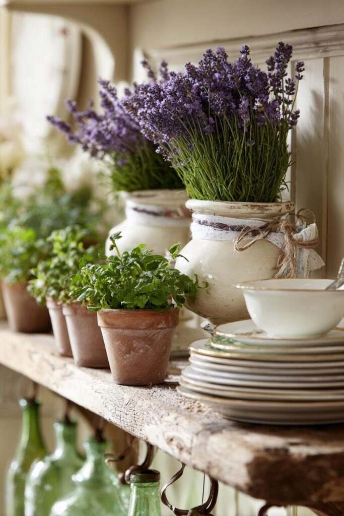 Organic Open Shelving Display