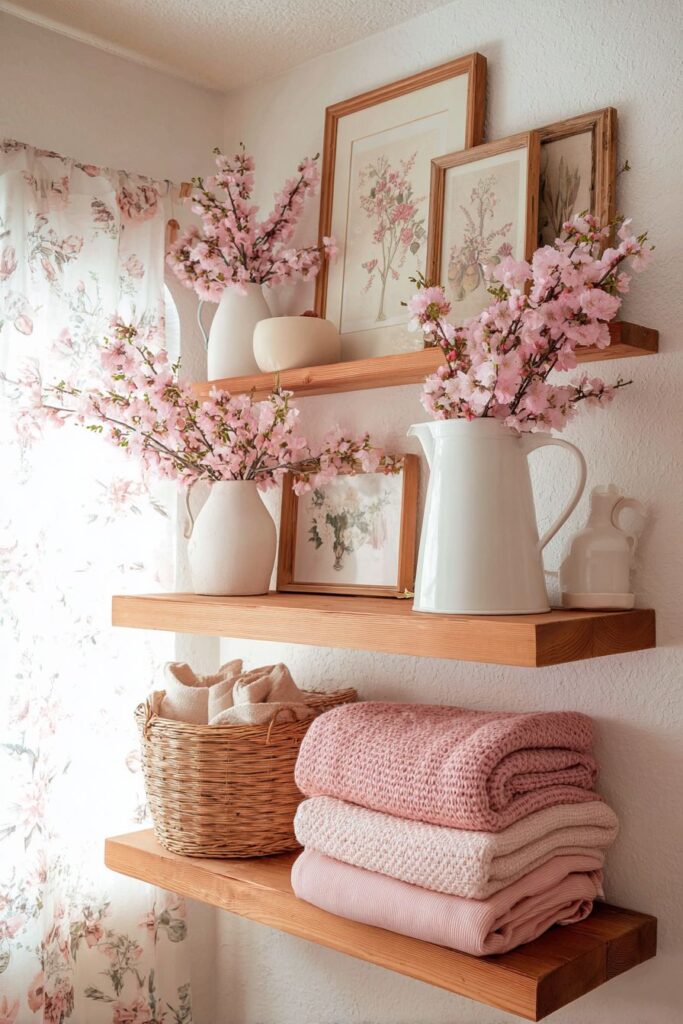 Rustic Three-Tier Spring Sanctuary