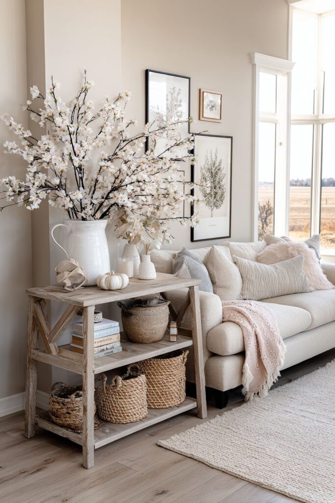 Rustic Three-Tier Spring Sanctuary