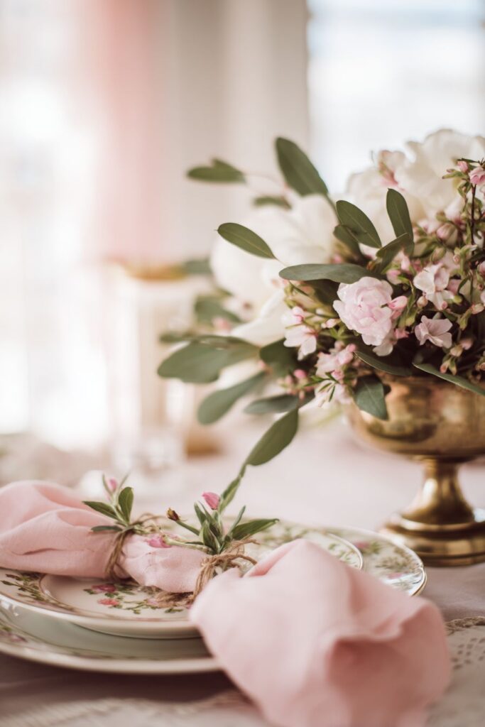 Vintage Romance in Lavender and Cream