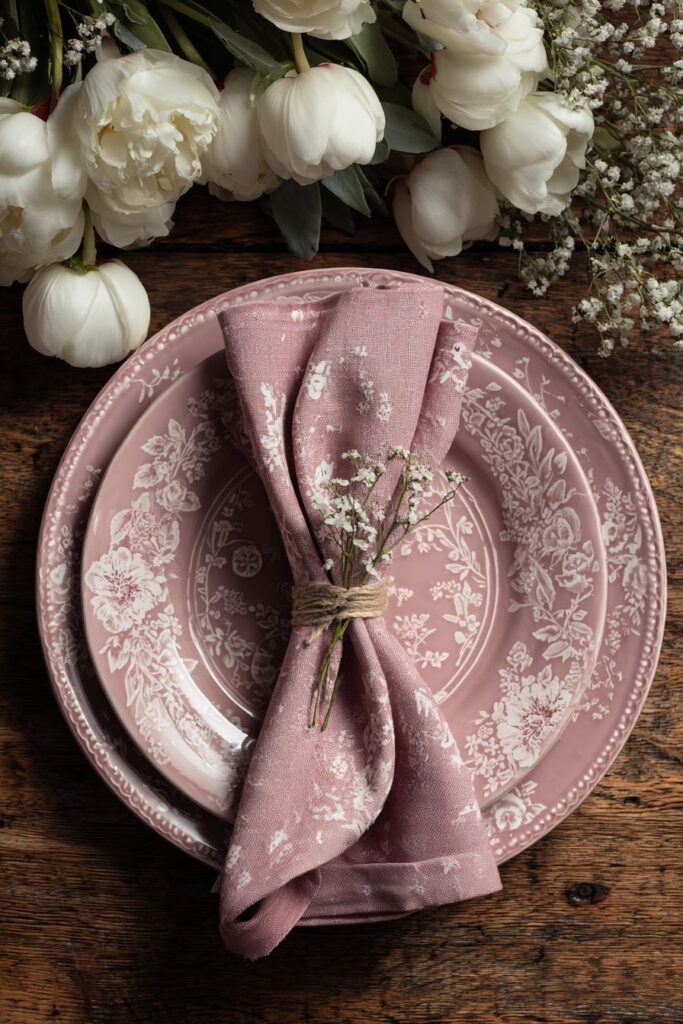 Vintage Romance in Lavender and Cream