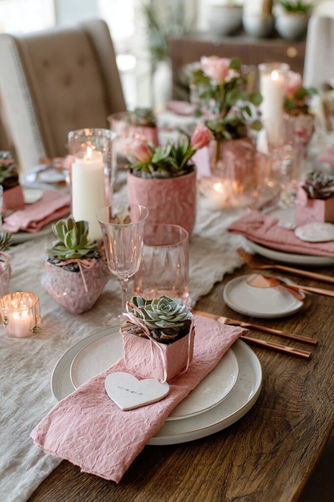 Modern Romance in Blush and Rose Gold