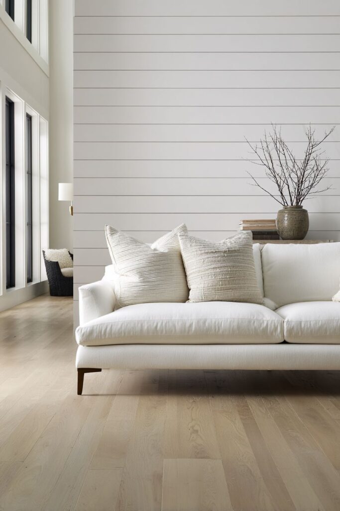 Minimalist White Shiplap Retreat