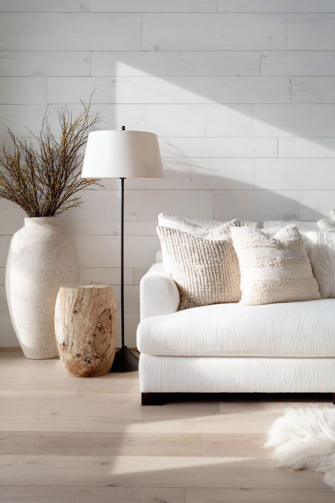 Minimalist White Shiplap Retreat