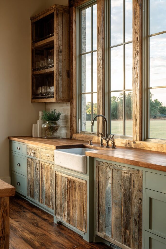  Farmhouse Charm with Reclaimed Wood Character
