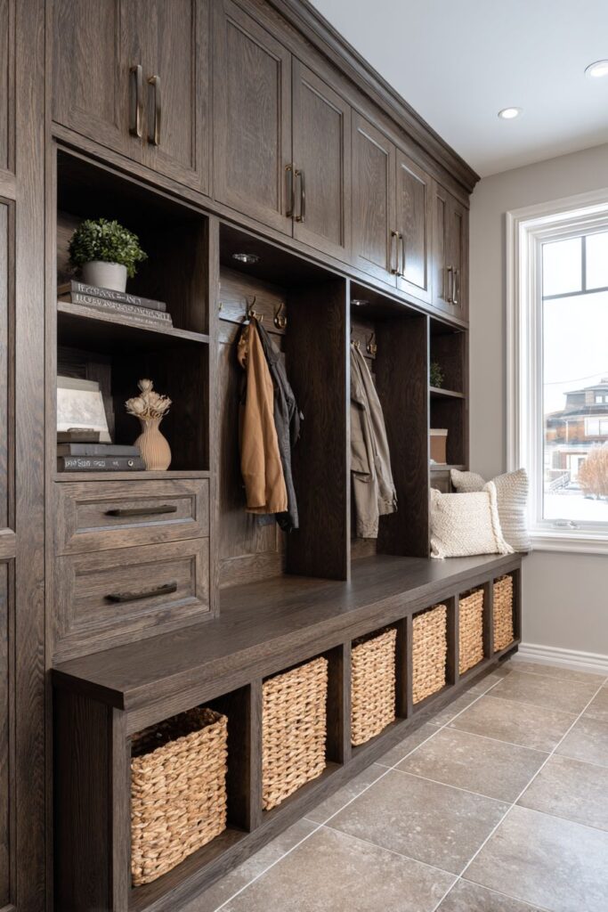 Mudroom Integration with Functional Storage
