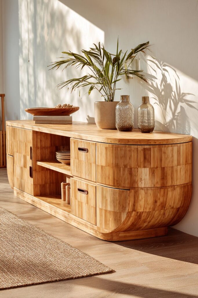 Sustainable Bamboo Console with Eco-Conscious Design