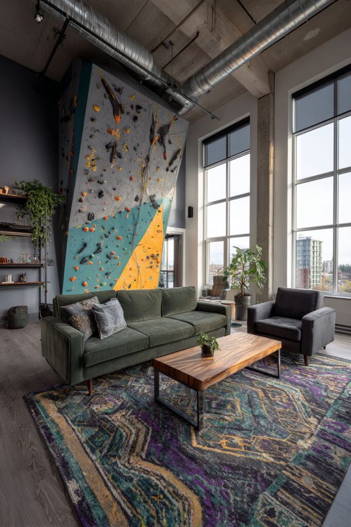 Active Lifestyle Climbing Wall Integration