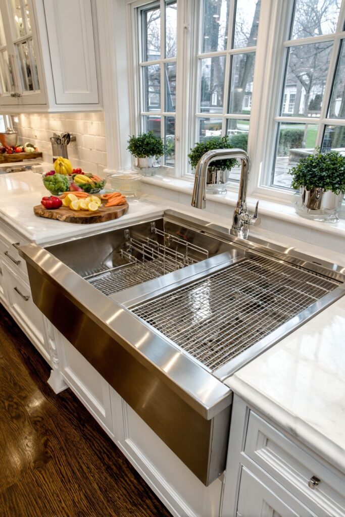 Two-Tier Kitchen Sink Ideas
