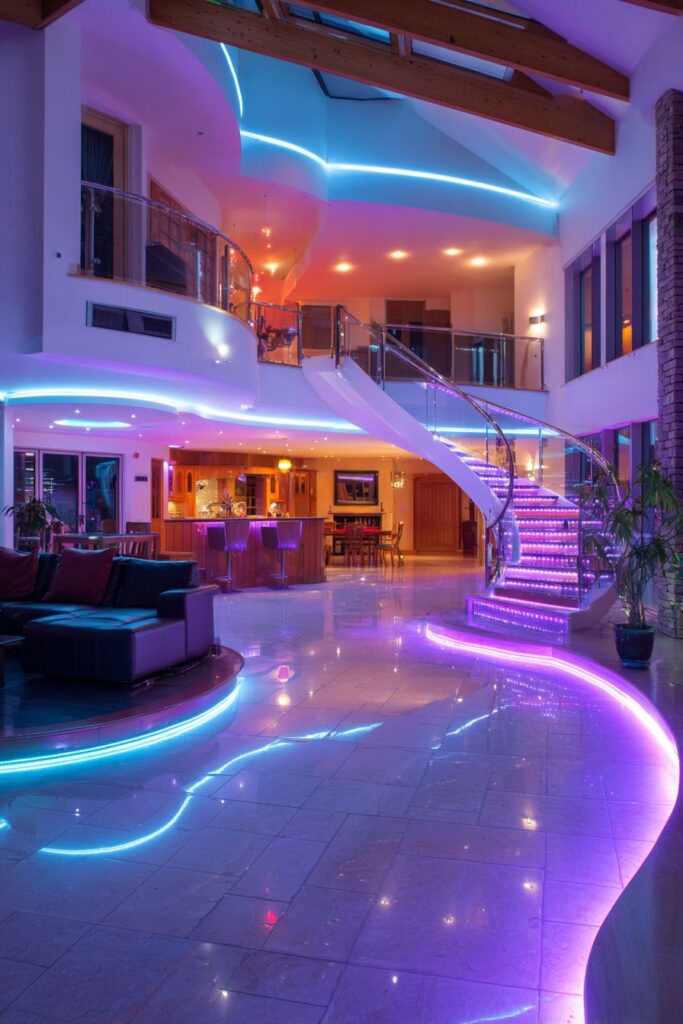 Smart LED Lighting System with Voice Control and Automation