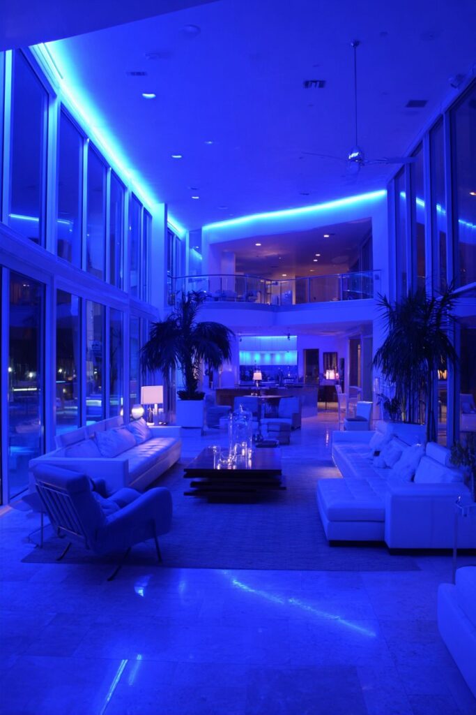 Smart LED Lighting System with Voice Control and Automation