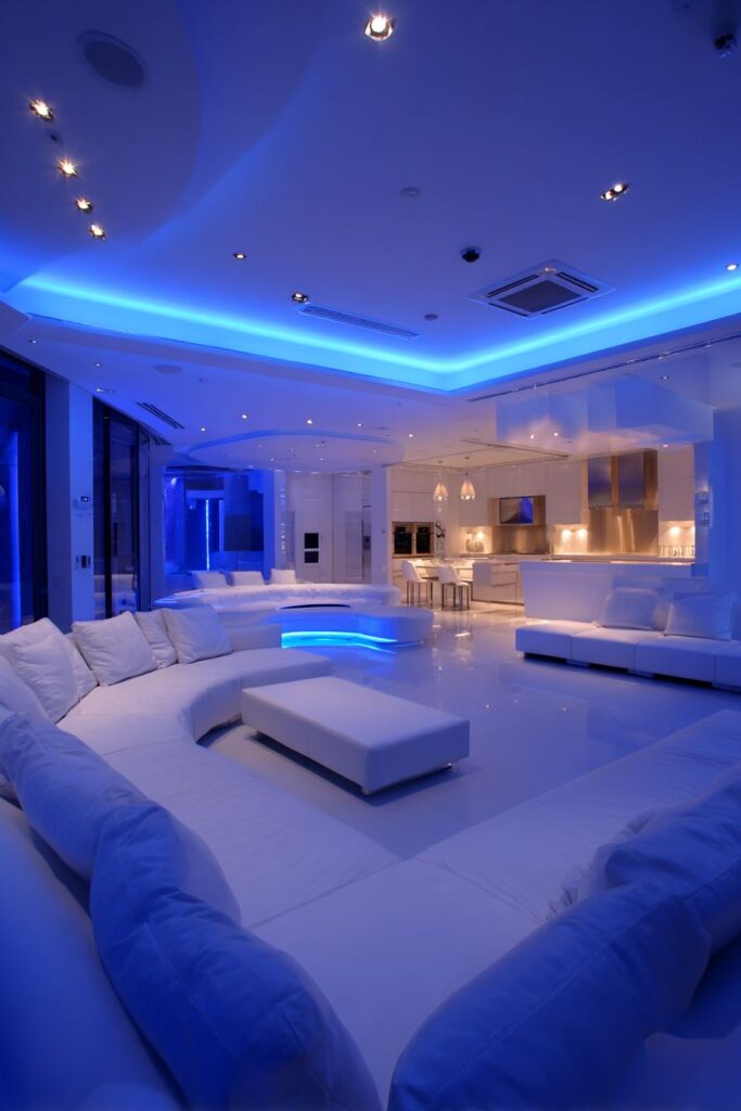 Smart LED Lighting System with Voice Control and Automation