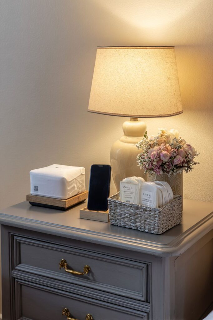 Guest Bedroom Nightstand Hospitality Gift Collection