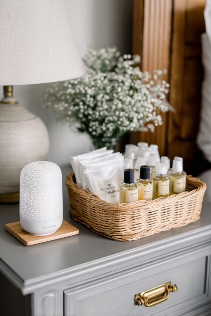 Guest Bedroom Nightstand Hospitality Gift Collection