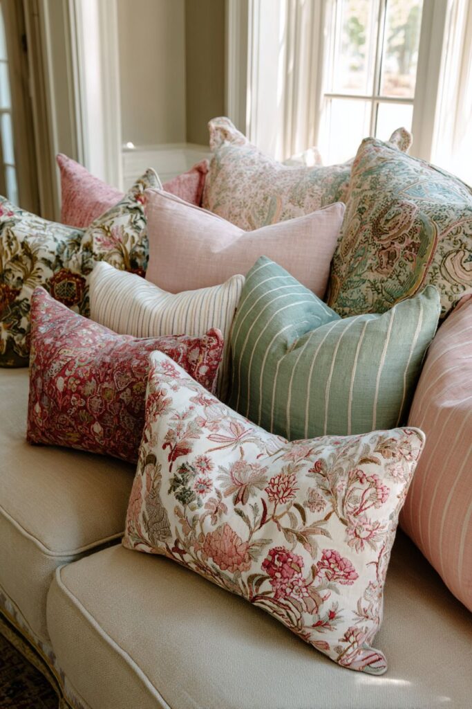 Pillow Perfection in Pattern Mixing