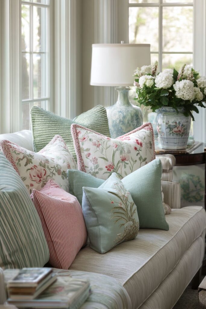 Pillow Perfection in Pattern Mixing