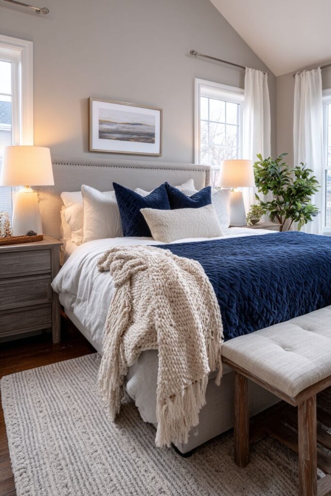 Symmetrical Bedroom Elegance