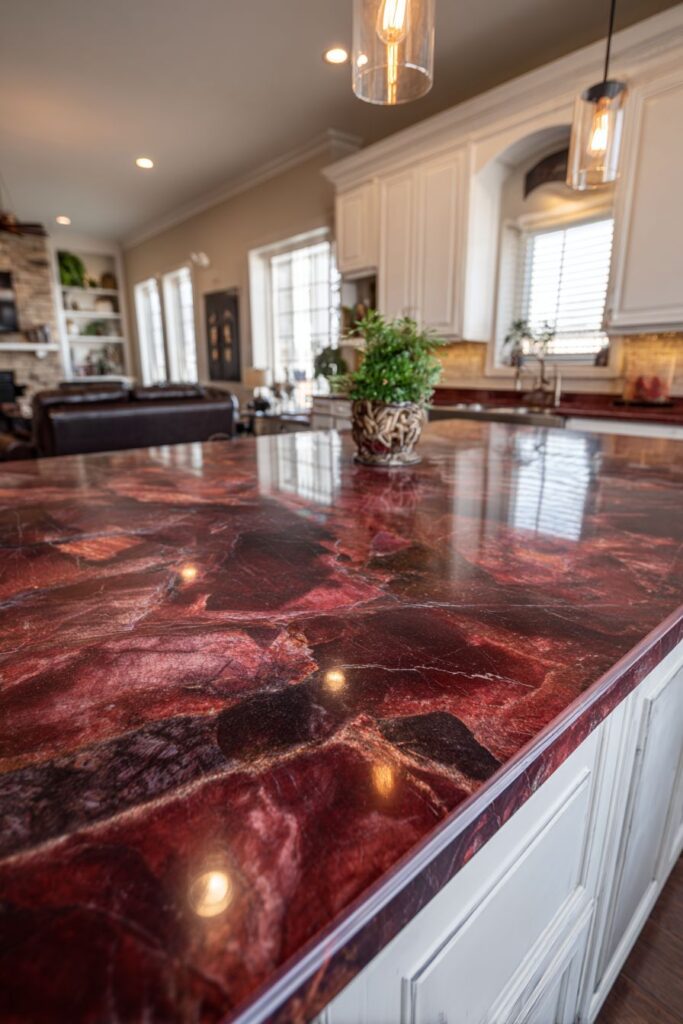 Red Natural Stone Luxury