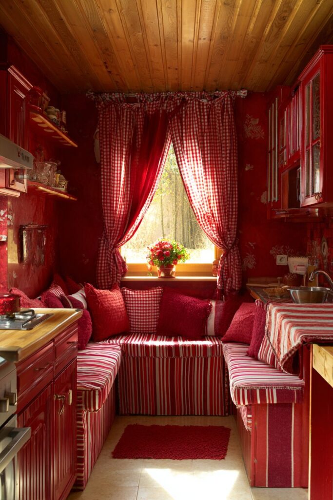 Red Textile Softness