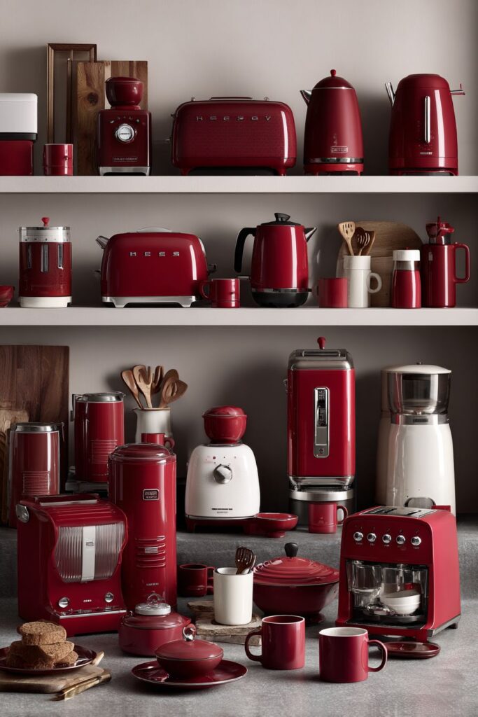 Red Appliance and Cookware Collections