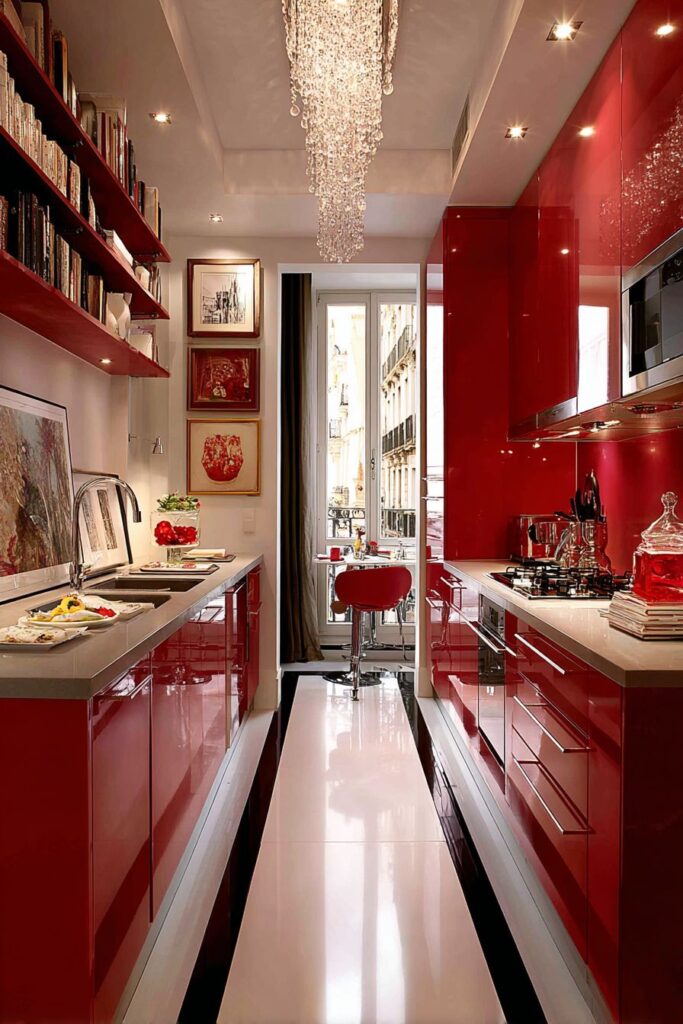 Red Artwork and Decorative Objects