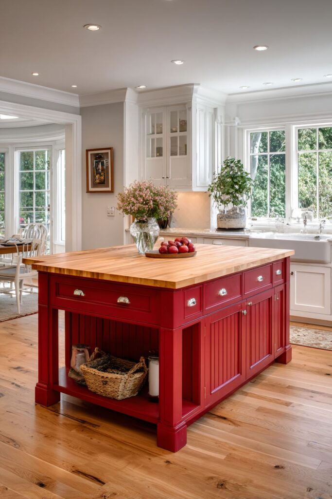 Classic Two-Tone Red and White