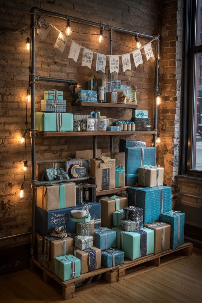 Studio Apartment Gift Corner with Industrial Touches