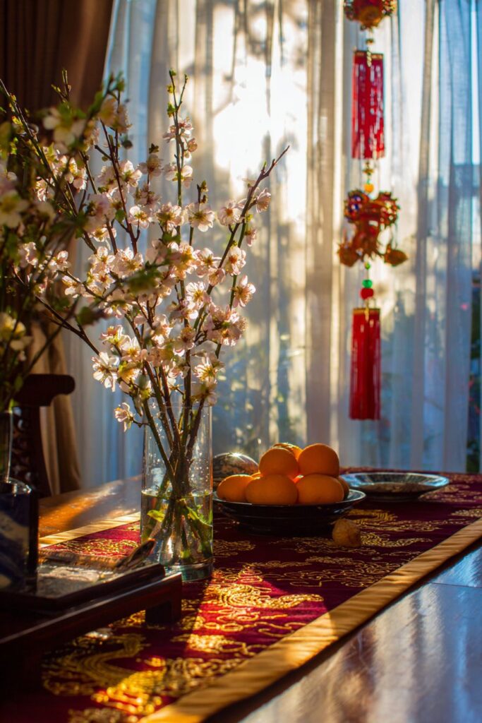 Elegant Dining Room with Brocade Luxury