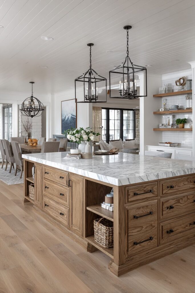  Repurposed Antique Centerpiece Island