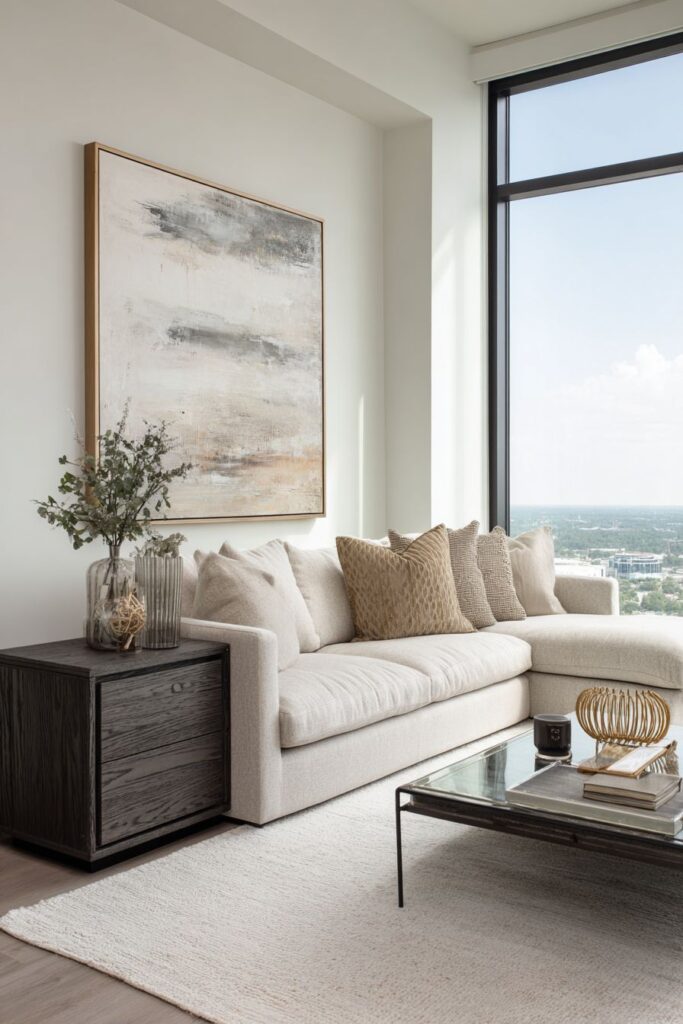 Oversized Abstract Artwork Statement Piece