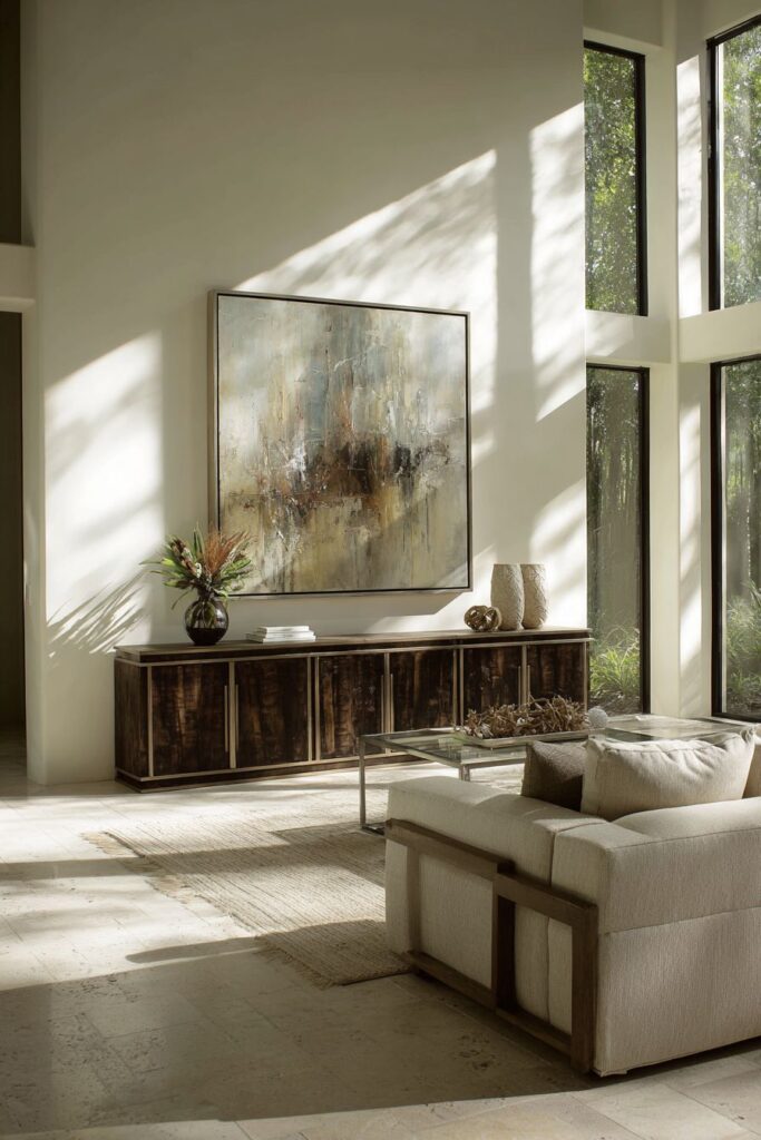 Oversized Abstract Artwork Statement Piece