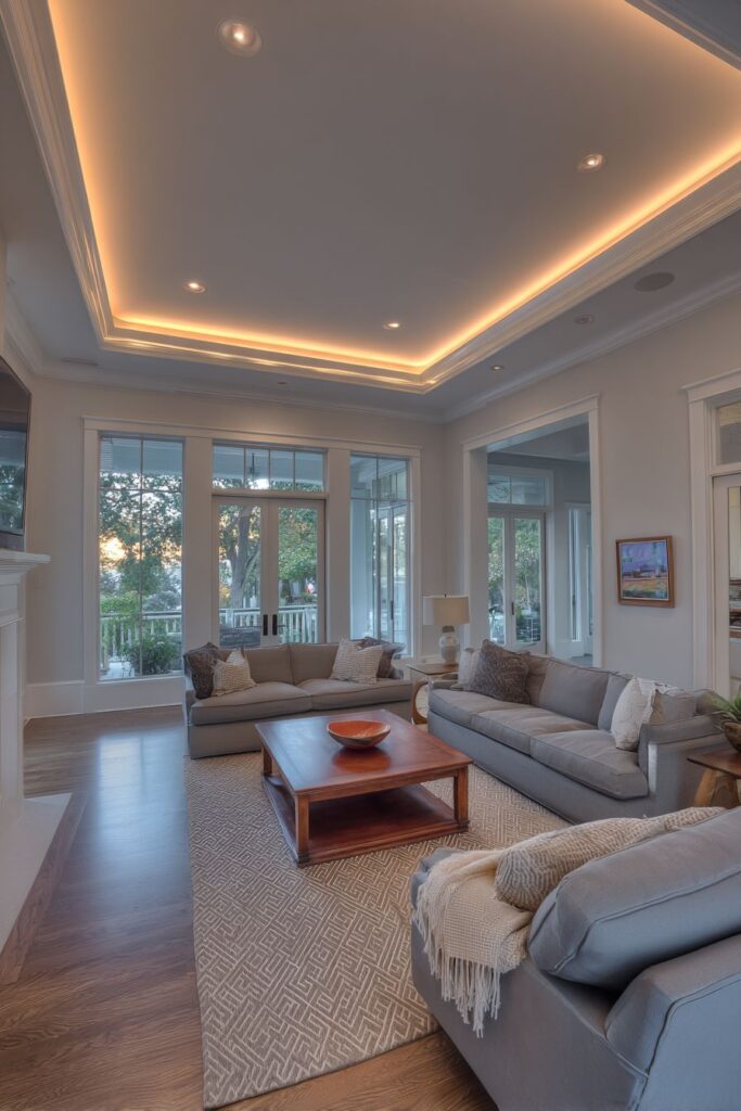 Crown Molding LED Strip Installation for Ambient Ceiling Lighting