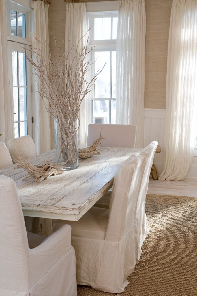 Coastal-Inspired Whitewashed Wood Design