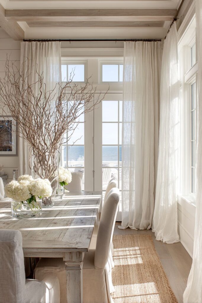 Coastal-Inspired Whitewashed Wood Design