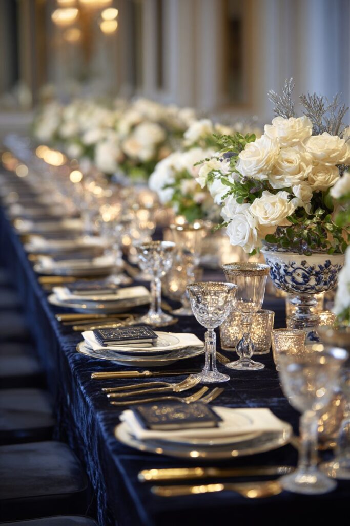 Navy and Gold Opulence