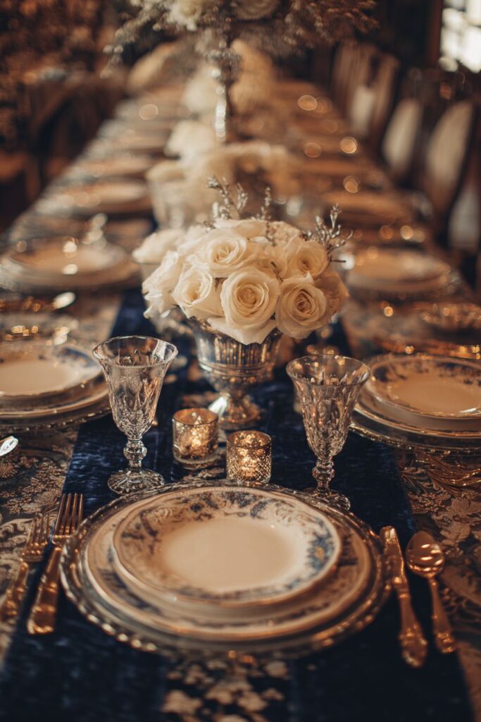 Navy and Gold Opulence