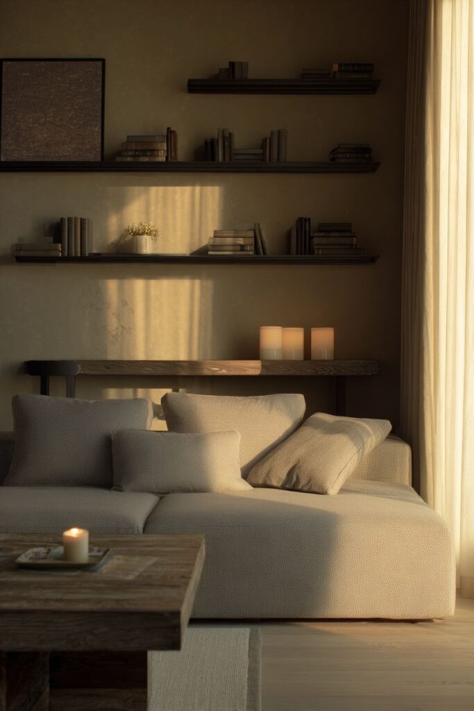 Built-In Storage with Sectional Sophistication