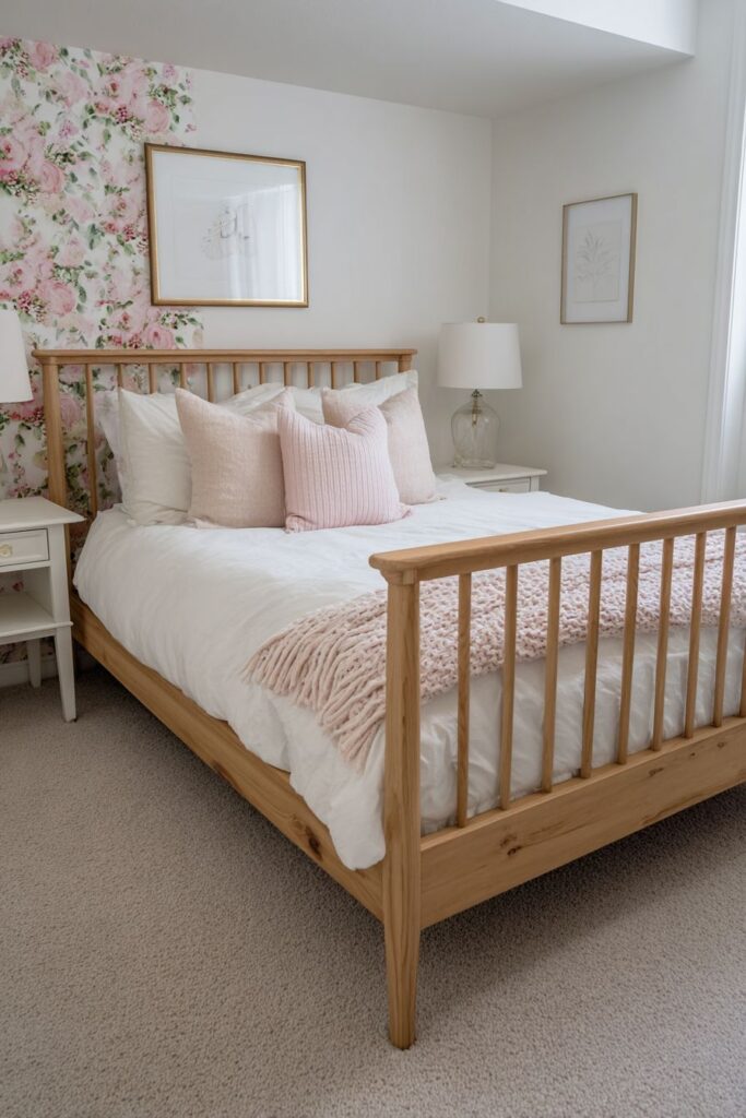 Botanical Wallpaper Accent Wall