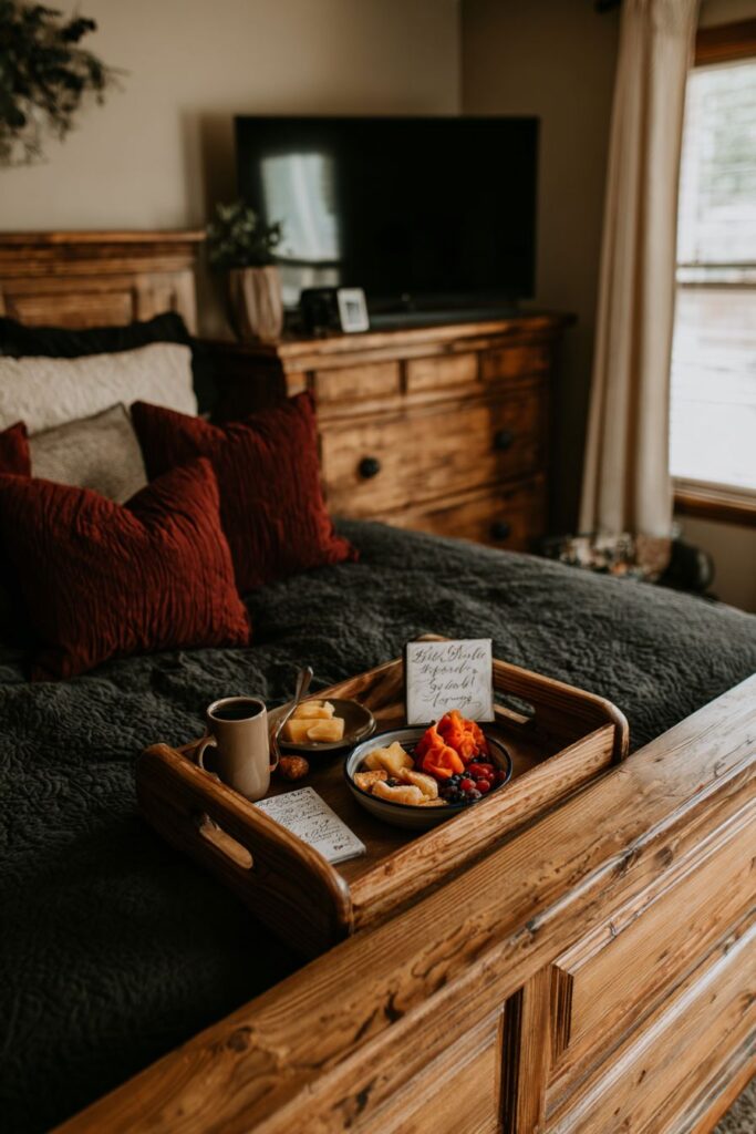 Movie Night Bedroom with Projection Setup