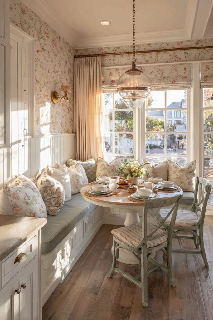 Cottage Kitchen Breakfast Nook