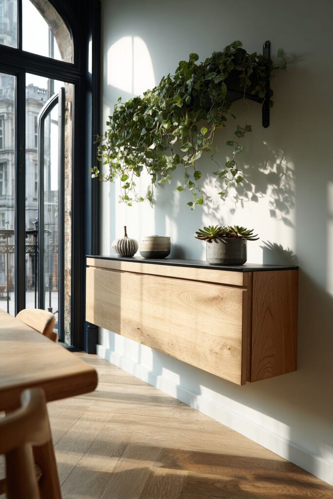 Narrow Space-Saving Console for Compact Living