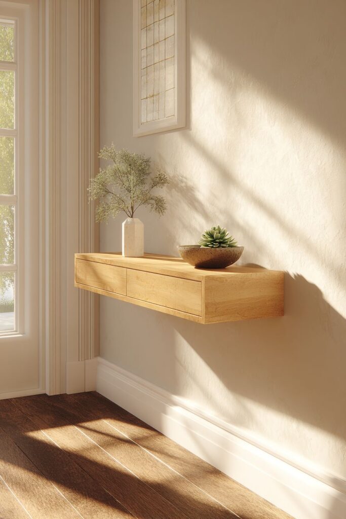 Narrow Space-Saving Console for Compact Living