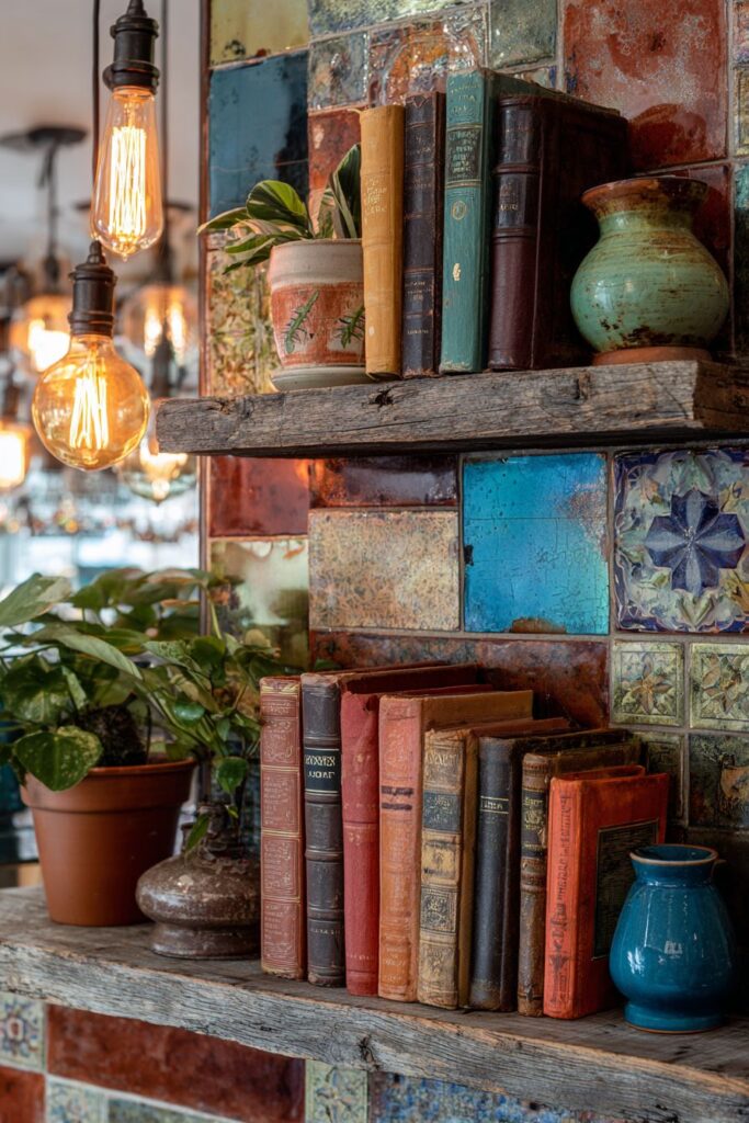  Artistic Patchwork Backsplash Design