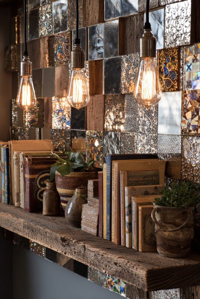  Artistic Patchwork Backsplash Design