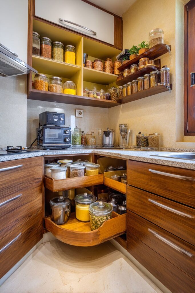 Space-Efficient Urban Indian Kitchen Solutions