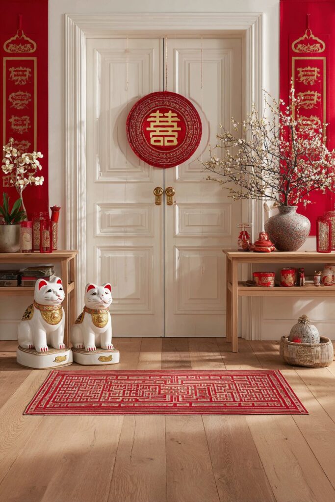 Elegant Entryway with Prosperity Welcome
