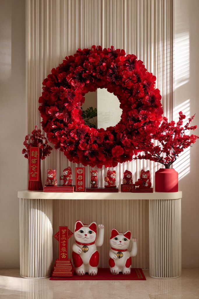 Elegant Entryway with Prosperity Welcome