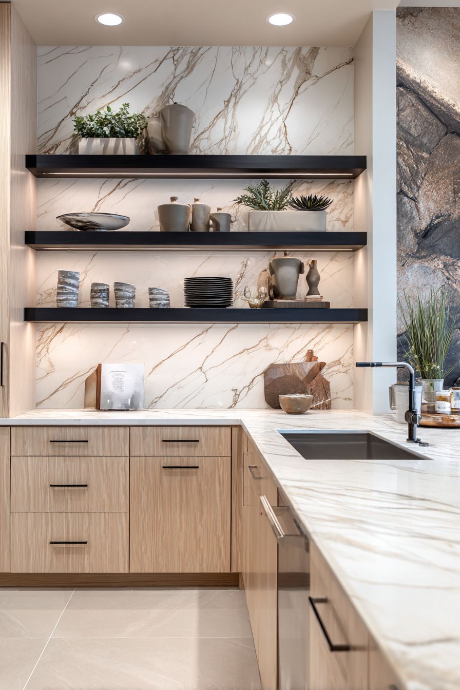 Dramatic Black Accent Wall Impact