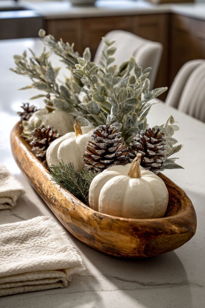 Artful Island Centerpiece with Layered Textures