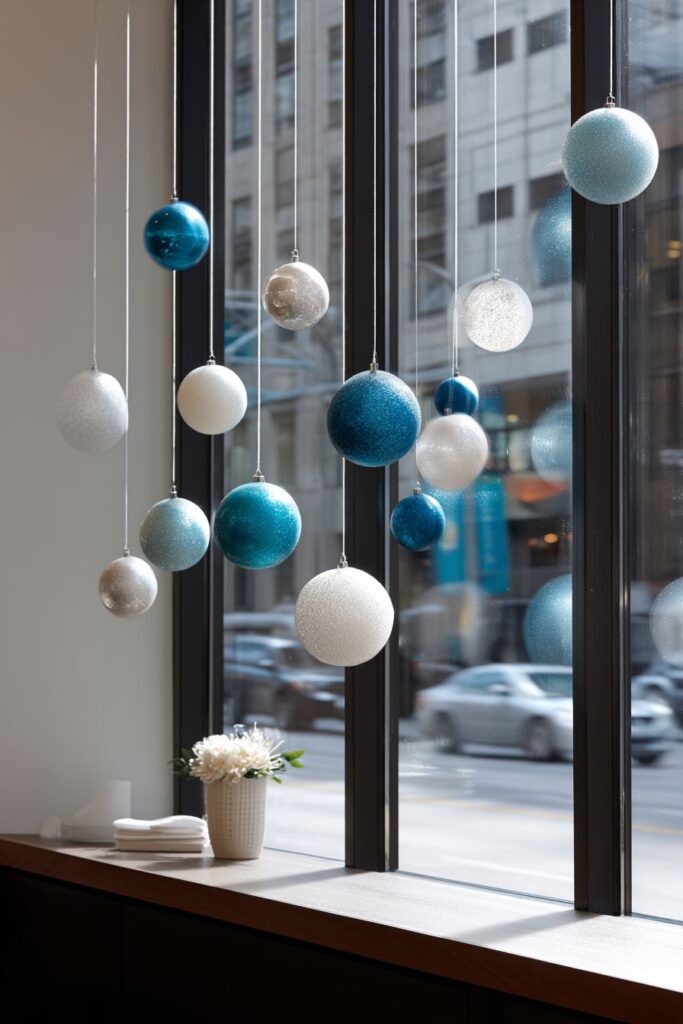 Modern Floating Ornament Installation